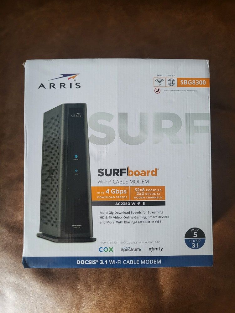 New Surfboard Modem And Router Combo In One.