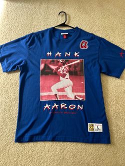 Atlanta Braves Cooperstown Edition Mitchell & Ness Hank Arron Shirt Men’s Large