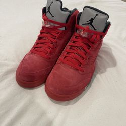 Jordan 5 Red Suede