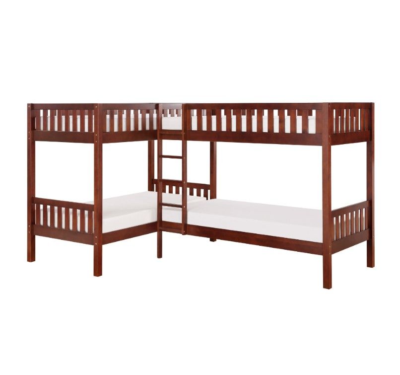 Twin Size Corner Bunk Bed