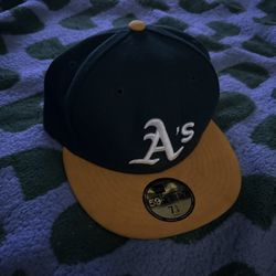 Athletics Fitted Green Yellow New Era Cap