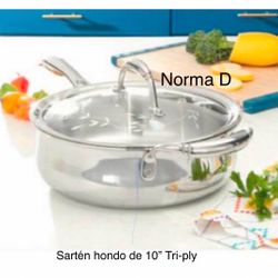 Sartén De 10” Tri-ply Nuevo En Su Caja 🌺 Princess House 🌺