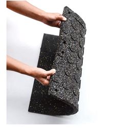 Gym Flooring Rubber Floor Tiles 25MM 4PCS Eco-Sports Interlocking Tiles 20"x20"x1”