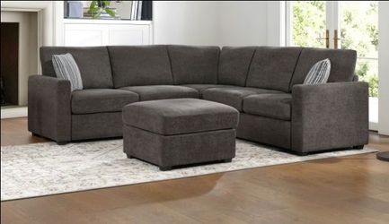4pcs Sectional Sofa w/ottoman