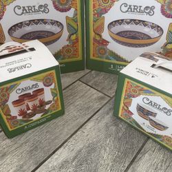 Carlos Santana- Serving Bowl (2), Bowls, Shot Glasses 