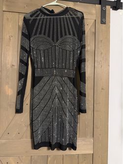 Sheer sparkly dress