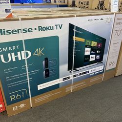 Hisense 70” 4K UHD Roku Tv 