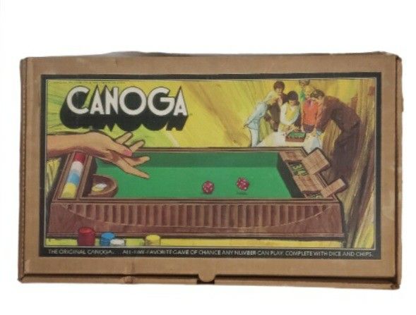 vintage Canoga boardgame from 1972 - complete with original pieces