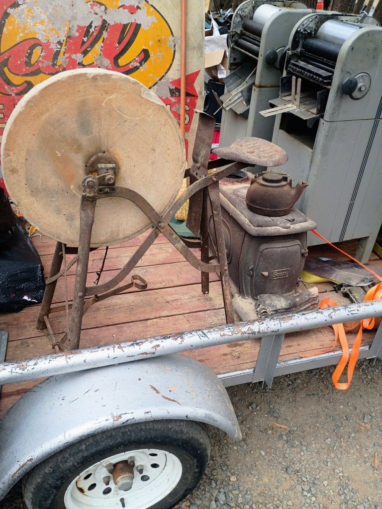 Antique Pedal Grinder