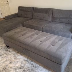 Sectional With Ottoman 