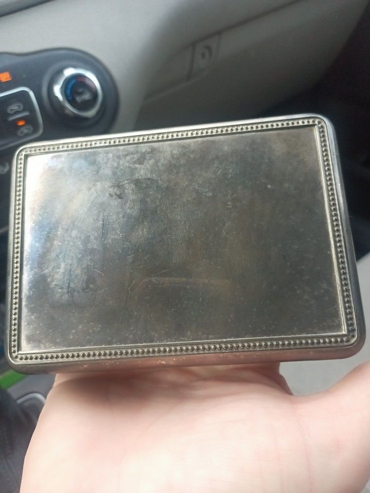 Vintage Silver Plated Jewelry Box