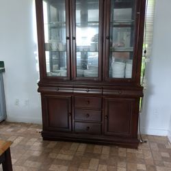 China Cabinet /Includes All China Ware