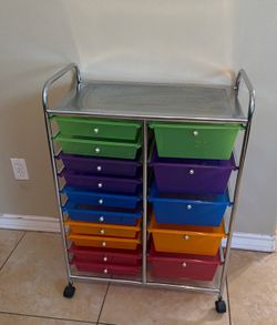 5 Large Small Drawer Rolling Storage Cart Mobile Organizer Trolley W/ Casters US