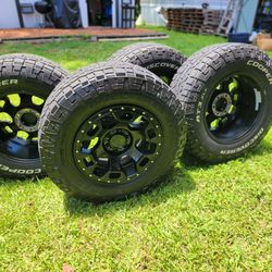 Rims and tire set