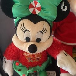 Minni And Goofy Christmas Theme Plush
