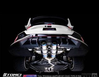 Tomei Type D Burnt Full Titanium Exhaust for Honda Civic Type R FK8 17-21