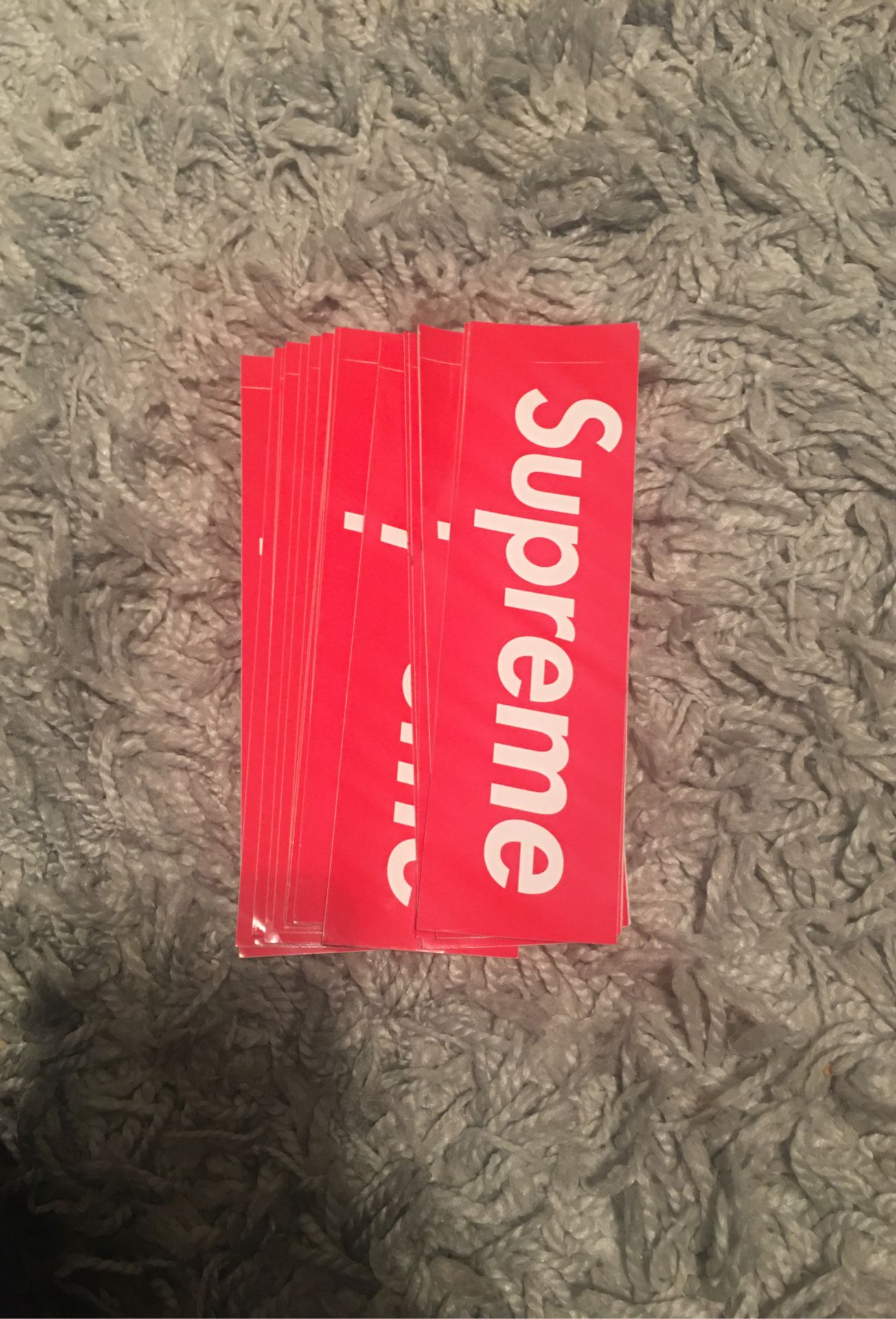 Supreme box logo stickers