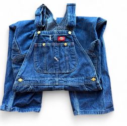 Dickies Denim Navy Blue Overalls Unisex 30x30