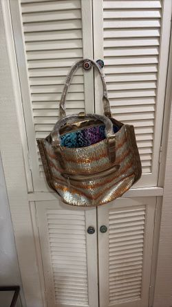 NWT   Sharif Sequin Tote Bag