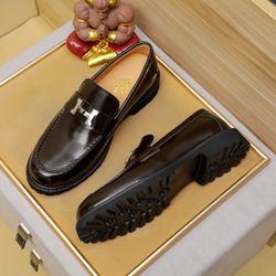 Hermes Men’s Leather Shoes With Box 2026 New