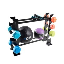 CAP Barbell dumbbell and Accessories Rack, Black, New IN A BOX

Keep all of your equipment organized and in one place with the CAP Dumbbell and Access