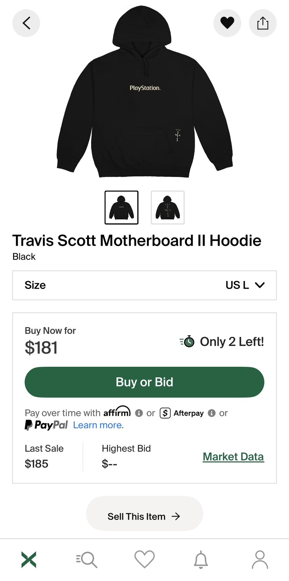 Travis Scott Motherboard II Hoodie Cactus Jack PlayStation