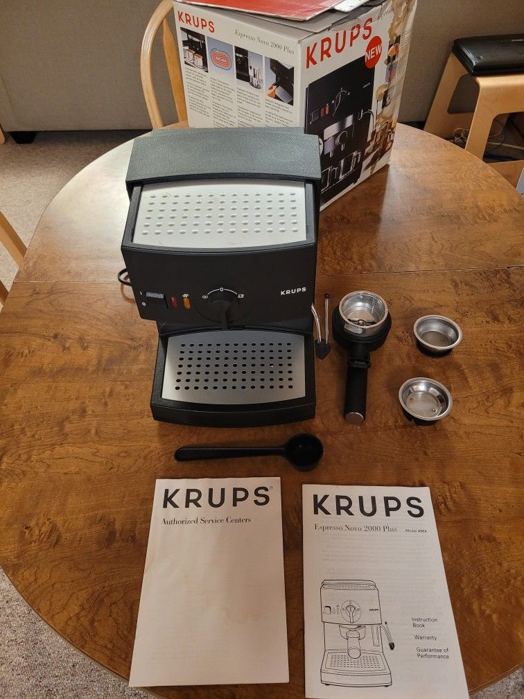 Krups Novo 2000 Plus Espresso Machine, Black