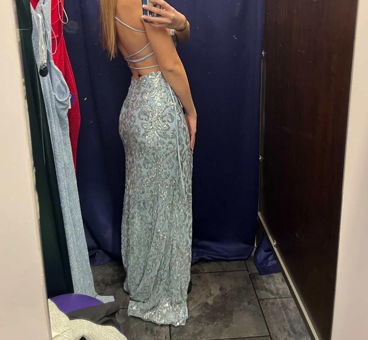 Light Blue Prom Dress