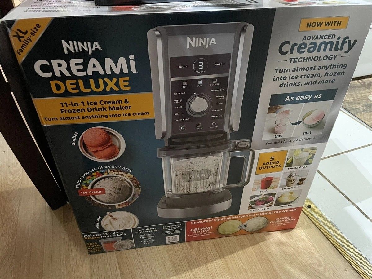 Ninja CREAMi Deluxe 11-in-1 Ice Cream and Frozen Treat Maker