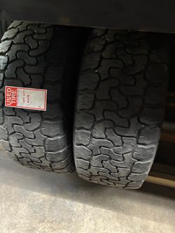 AMP M/T 33x12.50R20 Used Tires – Set of 2 $160 Installed and Balanced Located at 1305 Preston Ave Pasadena Tx 77503