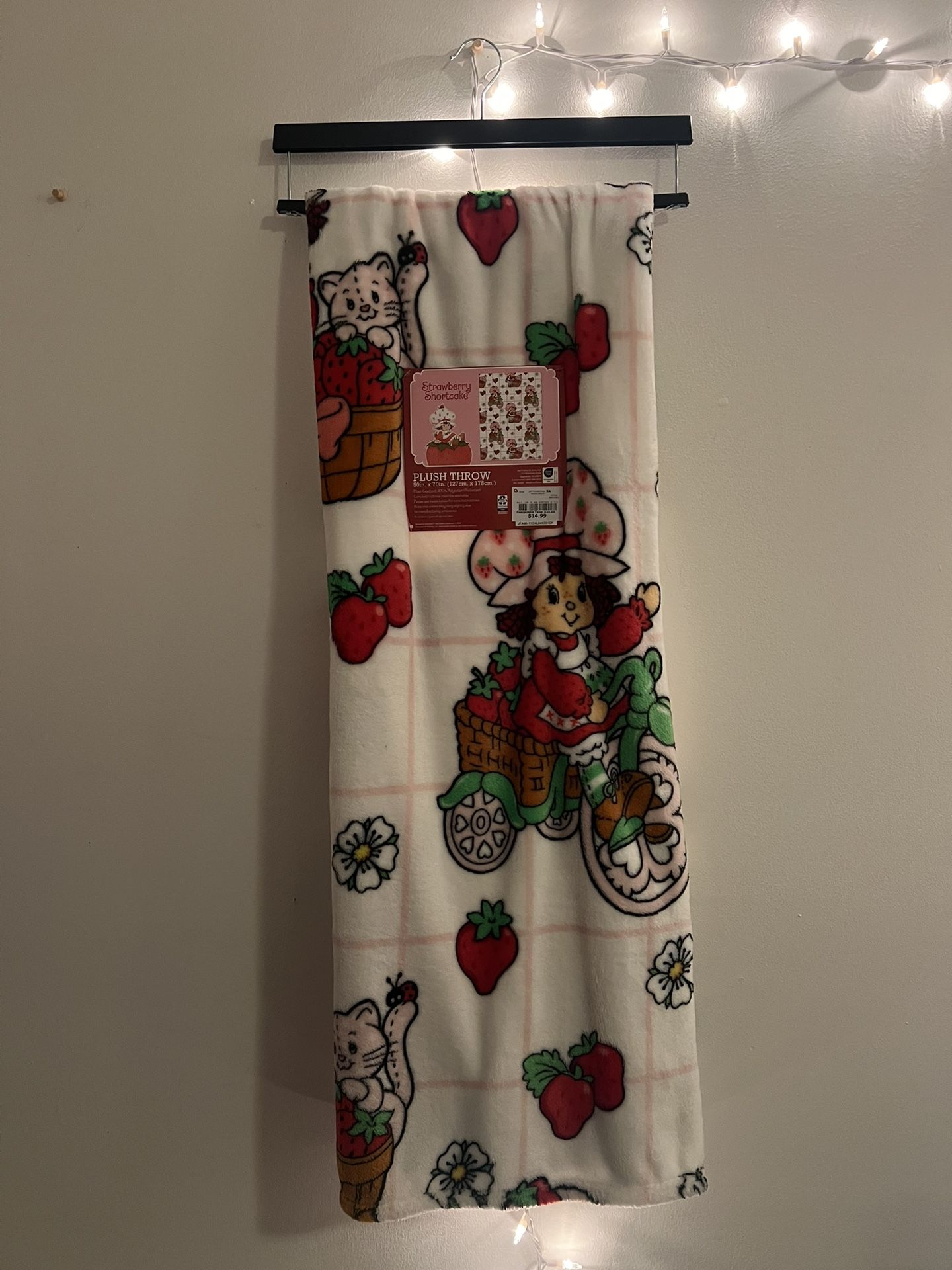 Strawberry Short Cake White Twin Blanket SSC NEW