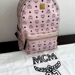 Pink MCM Backpack