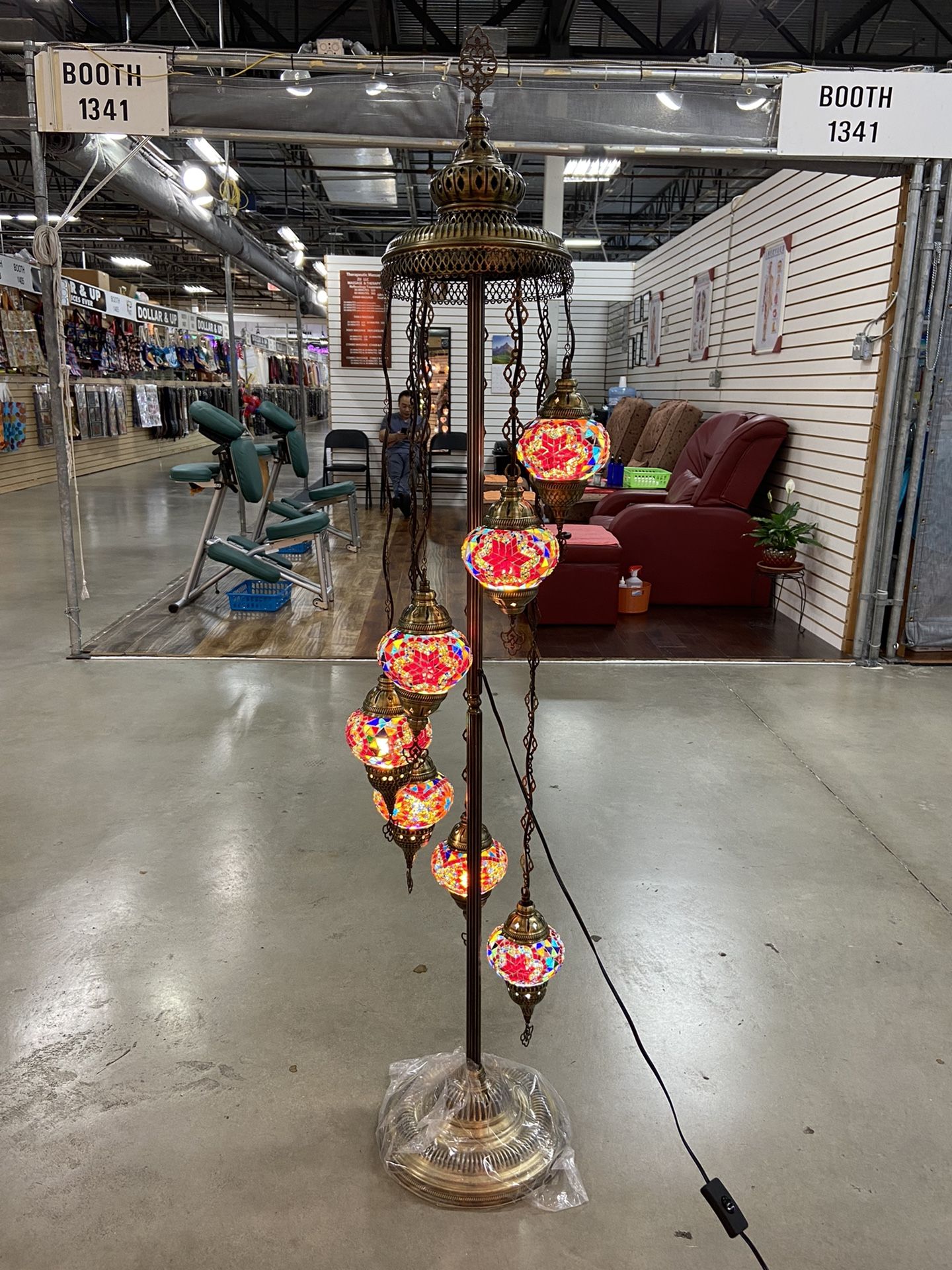 Turkish Floor Lamp 7 Globes