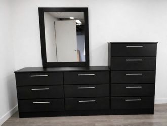 Dresser whit Mirror And Chest - Cómoda Con Espejo Y Gavetero