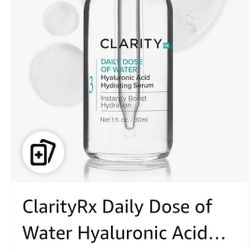 ClarityRx Daily Dose of Water Hyaluronic
Acid Hydrating Serum 1 oz