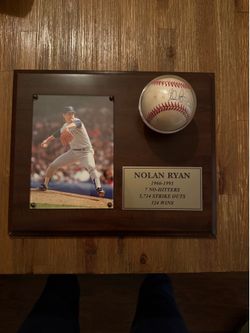 Nolan Ryan Plaque