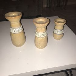 Three Candle Holders