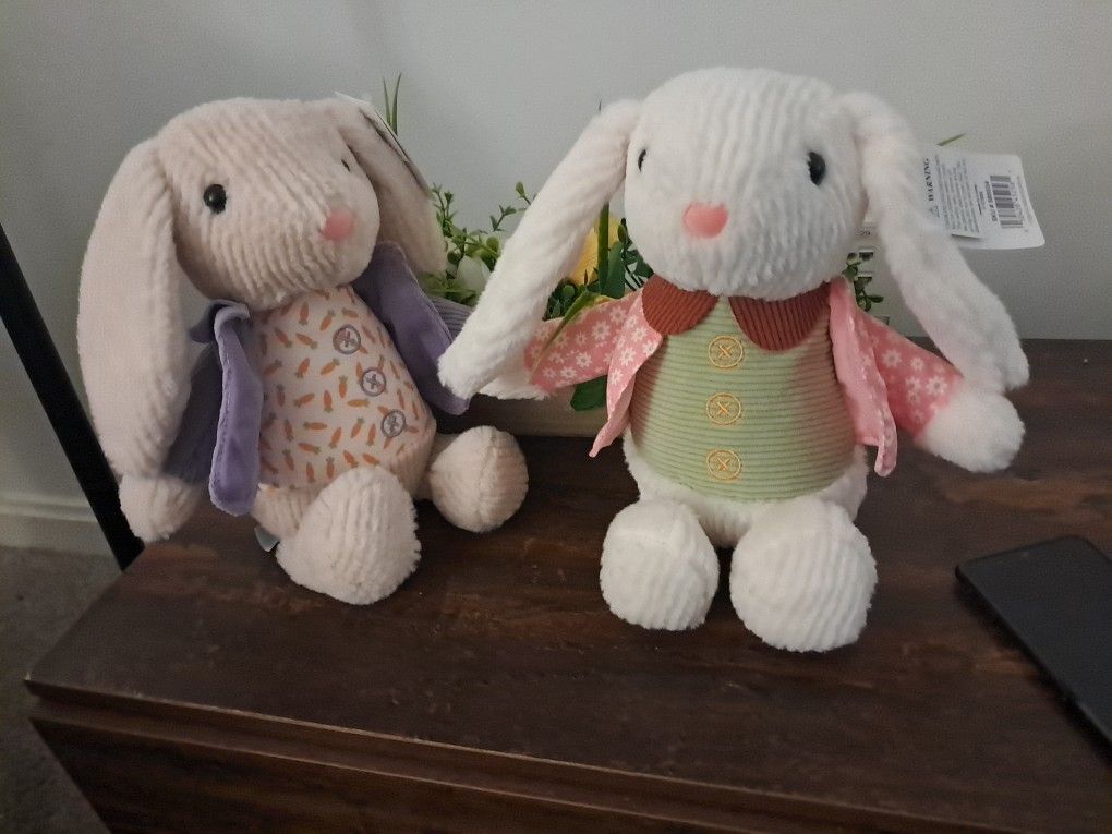 Adorable Stuffed Brand New Easter Bunnies