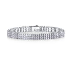 Fifty8 Moissanite Pave Bracelet — 925 Sterling Silver