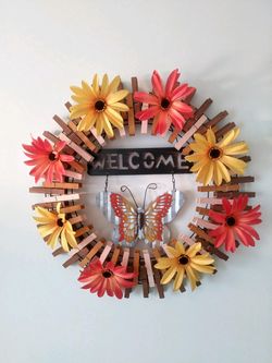 Cute sunflower wreath