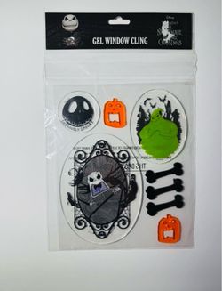 Nightmare Before Christmas Gel Window Cling Set