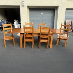 RC Willey Dining Room Table W 6 Chairs 2 Leafs Pick Up Only for