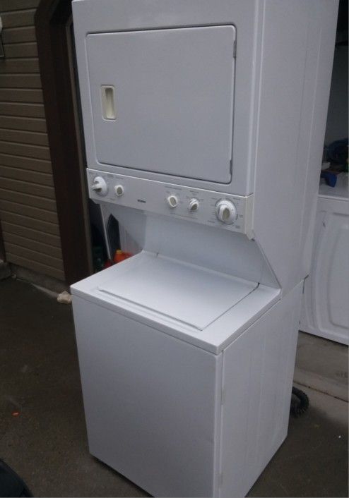 NICE! STACKABLE KENMORE WASHER AND DRYER COMBO, Delivery Warranty 