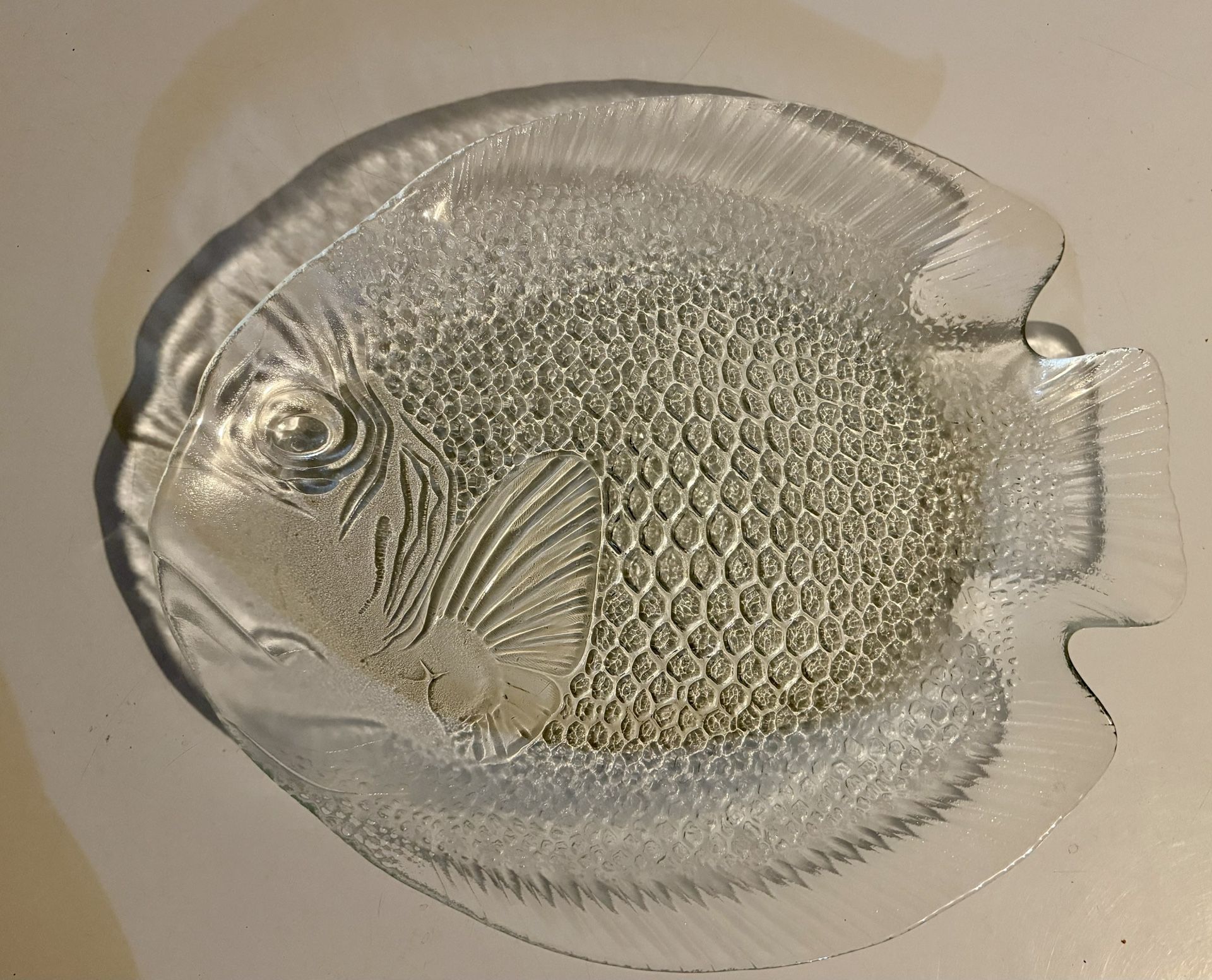 Clear Glass Fish Platter