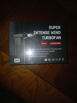 Super Intense Wind Turbofan 130000 Rpm X6