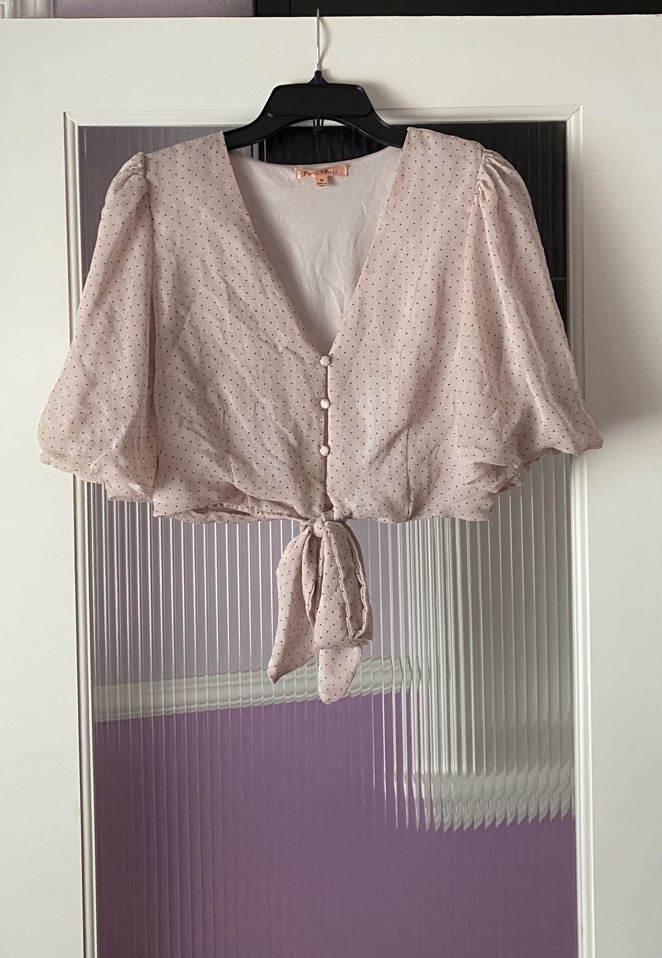 light pink top