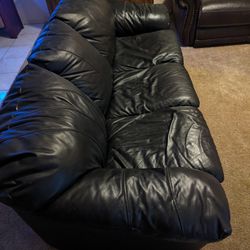 Badass Leather Couch / Bed