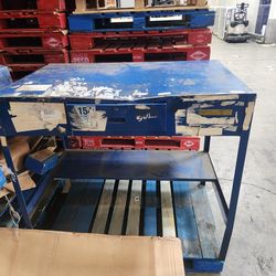 Heavy Duty Industrial Metal Workbench / Shipping Desk