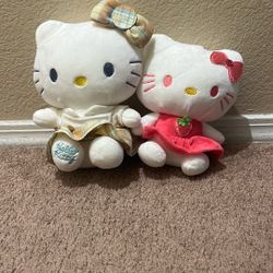 Hello Kitty plushies 