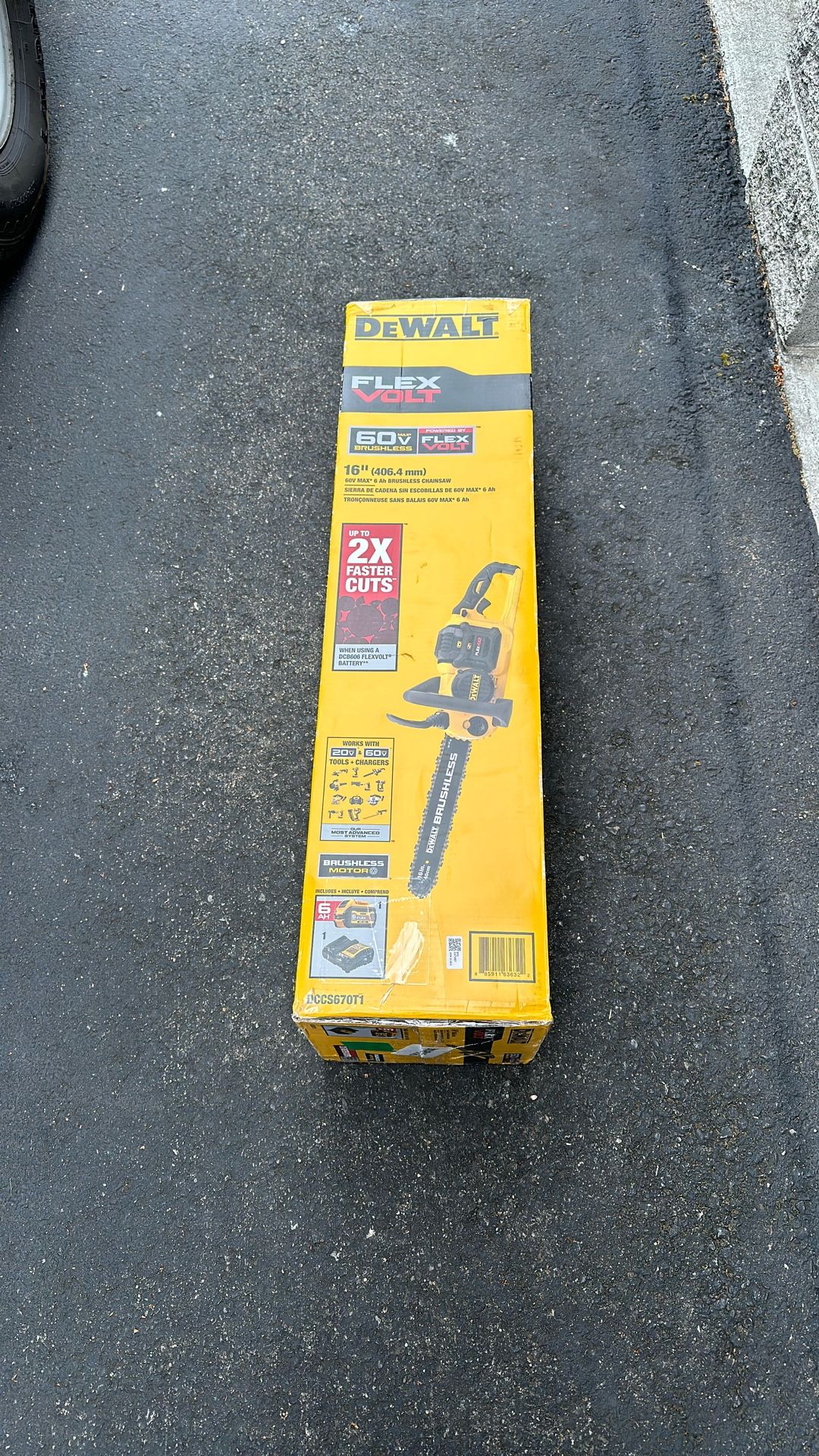 DeWalt 16” Flexvolt Chainsaw Kit